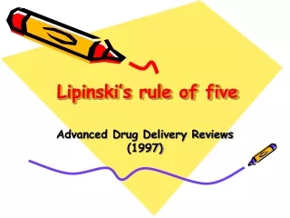 Lipinski’s rule of five