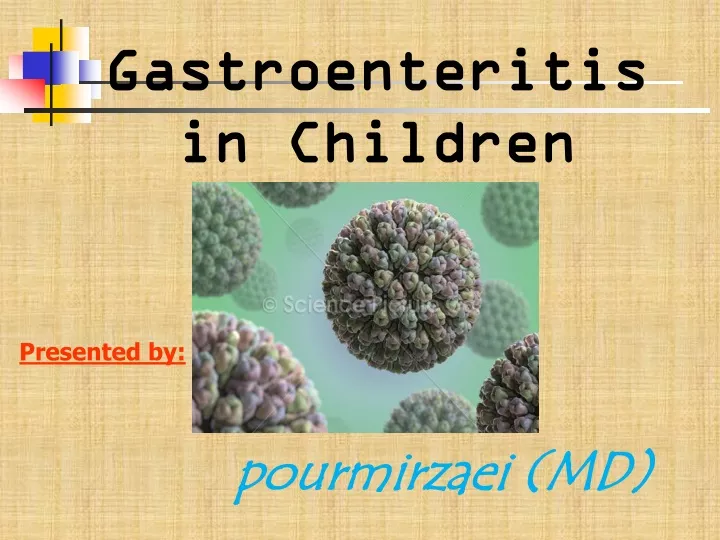 gastroenteritis in children