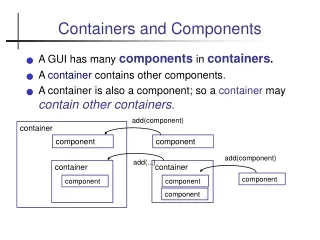 Containers and Components