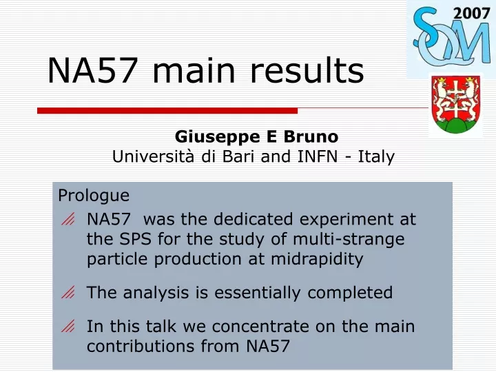 na57 main results