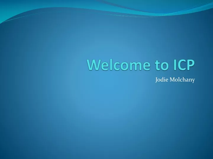 welcome to icp