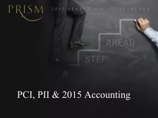 PCI, PII &amp; 2015 Accounting
