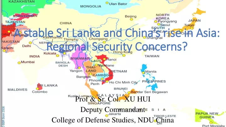 a stable sri lanka and china s rise in asia regional security concerns