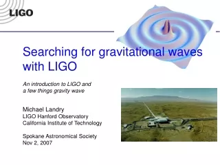 LIGO in 30 seconds