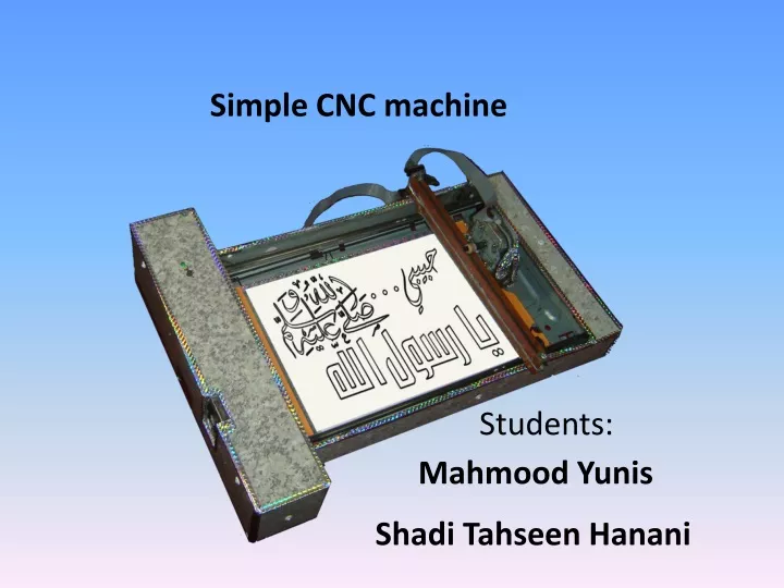 simple cnc machine