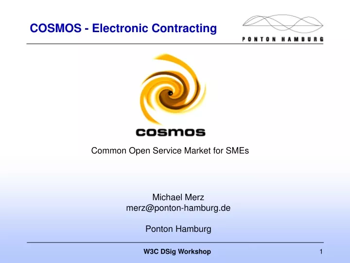 cosmos electronic contracting