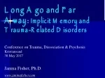 Traumatic Memories Conference - Understanding Implicit Memory & Trauma-Related Disorders - slide 1