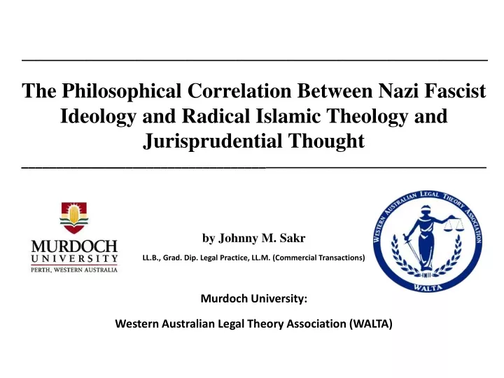 the philosophical correlation between nazi