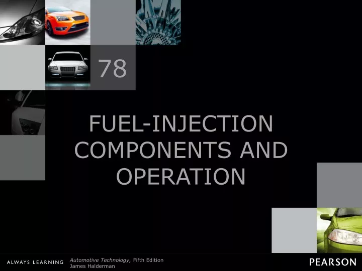 fuel injection components and operation