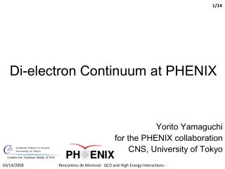 Di-electron Continuum at PHENIX