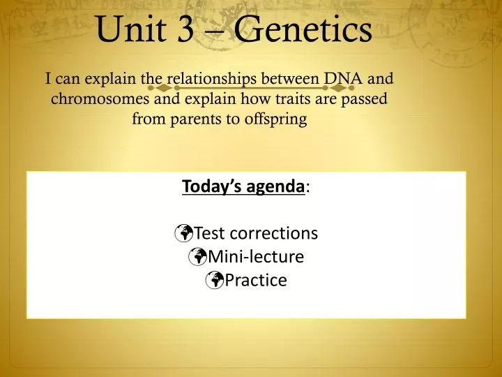 unit 3 genetics