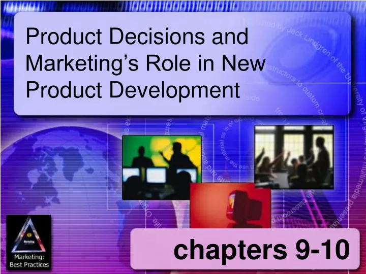 product decisions and marketing s role in new product development