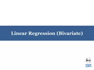 Linear  Regression (Bivariate)