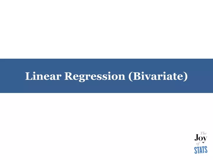 linear regression bivariate