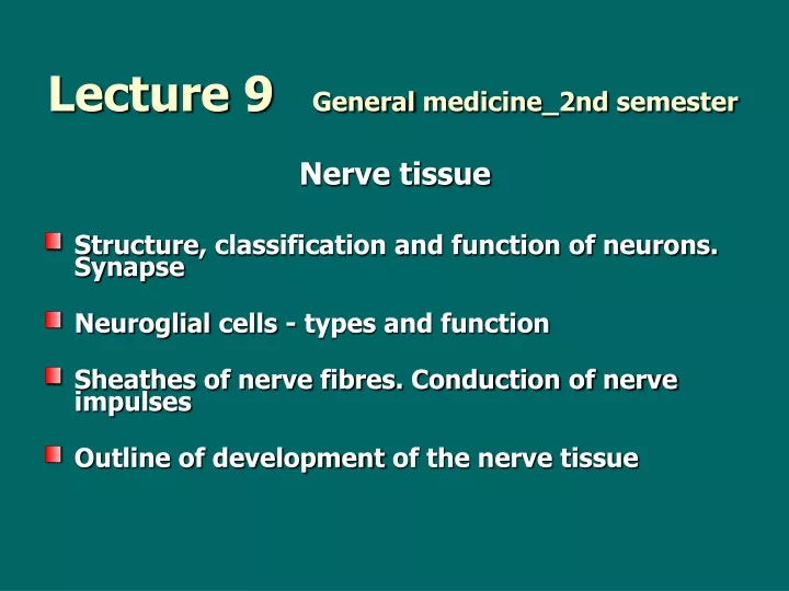 lecture 9 general medicine 2nd semester