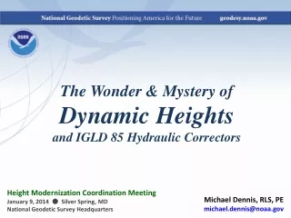 The Wonder &amp; Mystery of Dynamic Heights and IGLD 85 Hydraulic Correctors