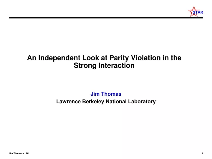 an independent look at parity violation in the strong interaction