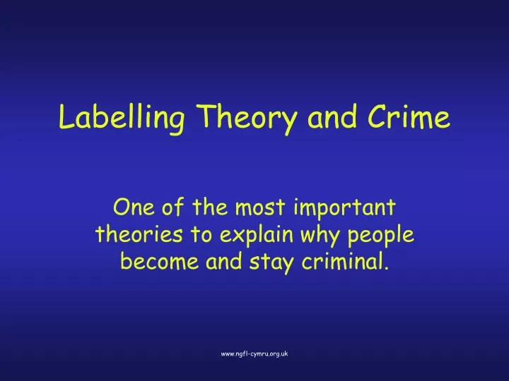 labelling theory and crime