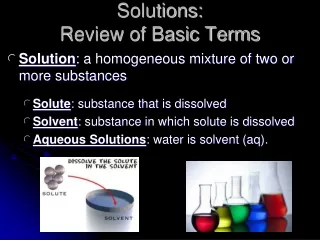 Solutions: Review of Basic Terms