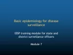 Essential Epidemiology Principles for Disease Surveillance - slide 1