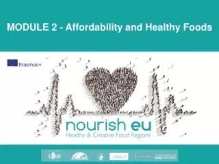 MODULE 2 -  Affordability and Healthy Foods