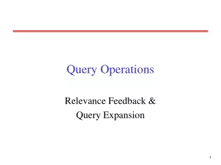Query Operations