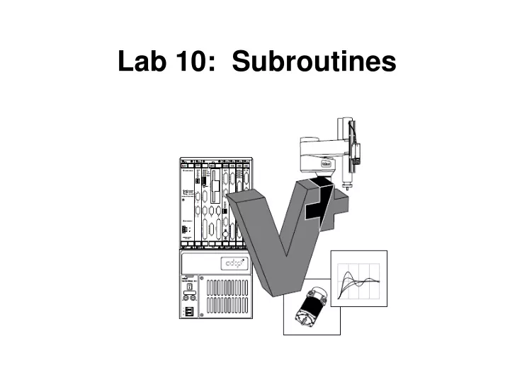 lab 10 subroutines