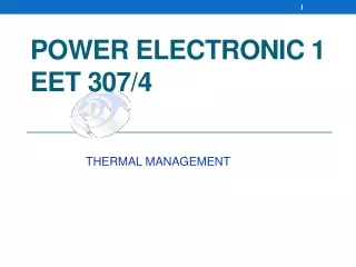 POWER ELECTRONIC 1  EET 307/4