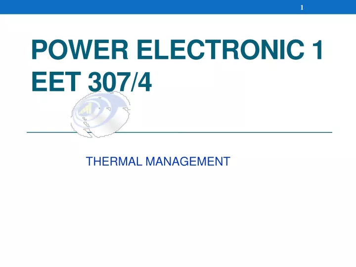 power electronic 1 eet 307 4