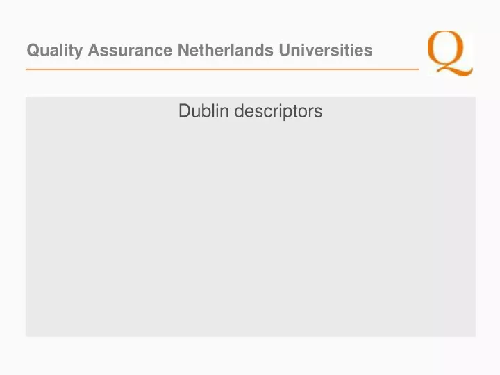 quality assurance netherlands universities