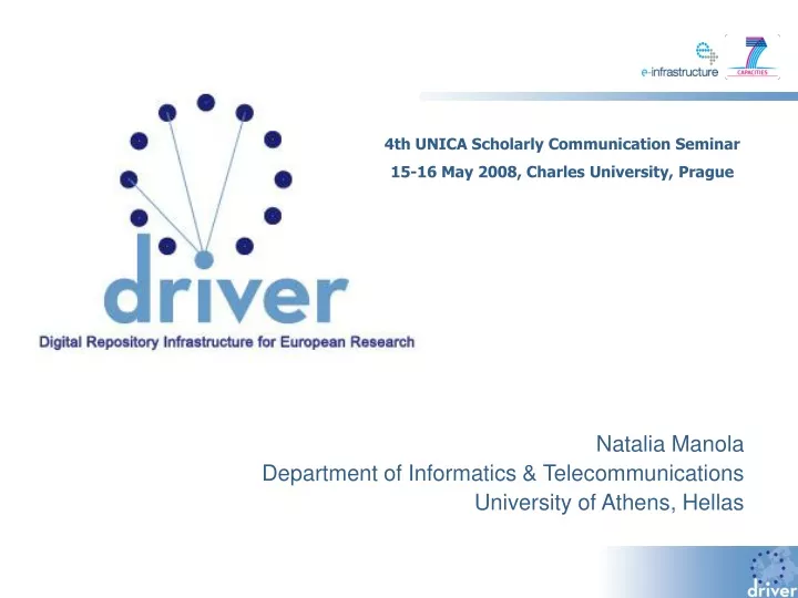 natalia manola department of informatics telecommunications university of athens hellas