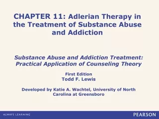 CHAPTER 11:  Adlerian Therapy in the Treatment of Substance Abuse and Addiction
