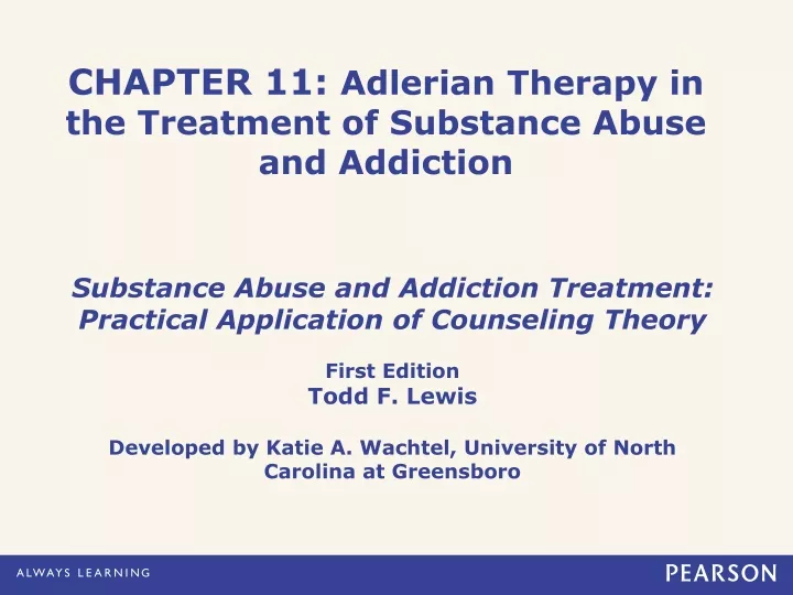 chapter 11 adlerian therapy in the treatment of substance abuse and addiction