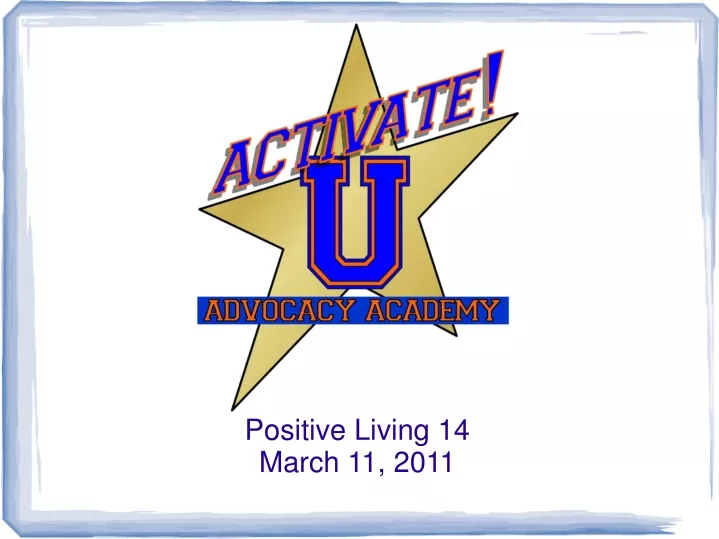 positive living 14 march 11 2011