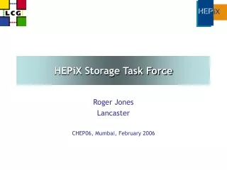 HEPiX Storage Task Force