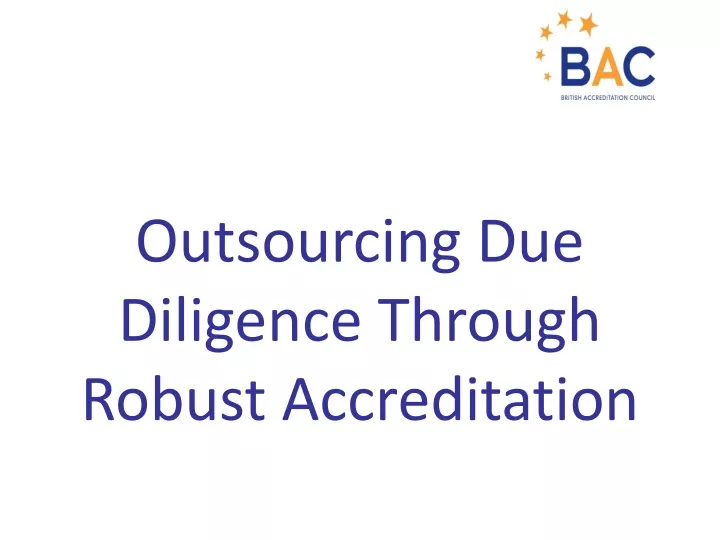 outsourcing due diligence through robust