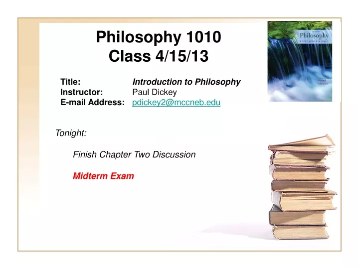 philosophy 1010 class 4 15 13