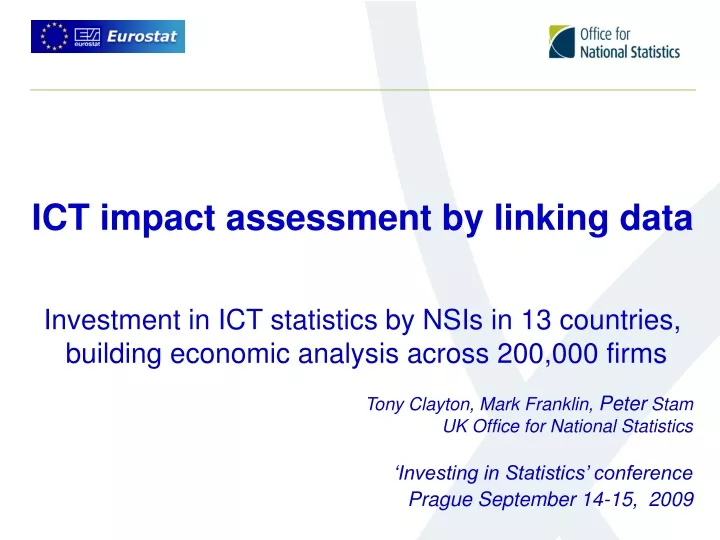 ict impact assessment by linking data