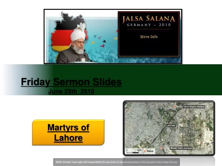 friday sermon slides june 25th 2010