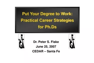 Dr. Peter S. Fiske June 25, 2007 CEDAR – Santa Fe