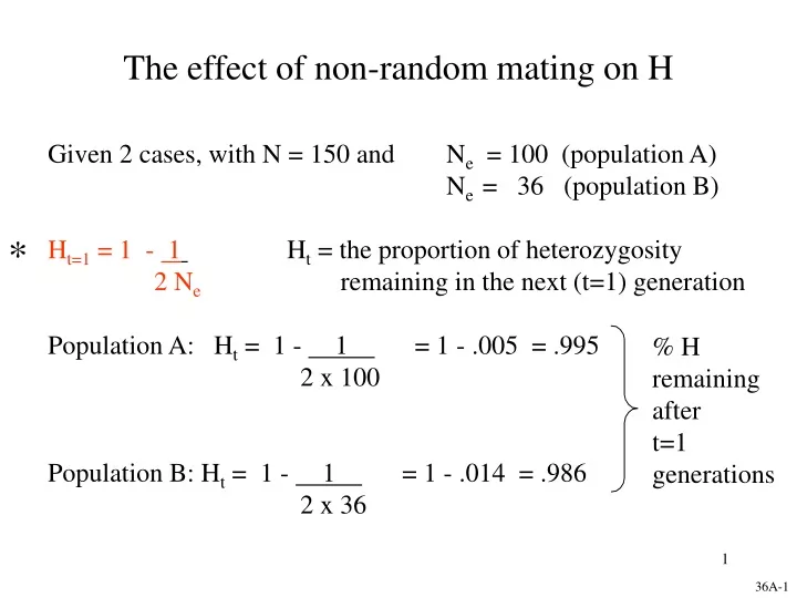 the effect of non random mating on h
