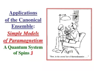 Applications of the Canonical Ensemble : Simple Models of Paramagnetism