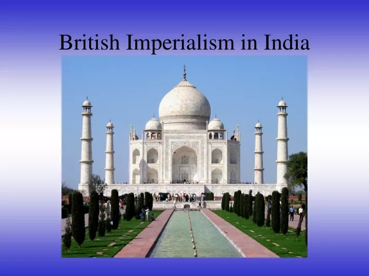 british imperialism in india