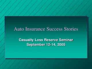 Auto Insurance Success Stories