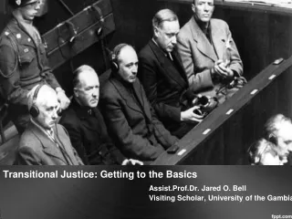 Transitional Justice: Getting to the Basics