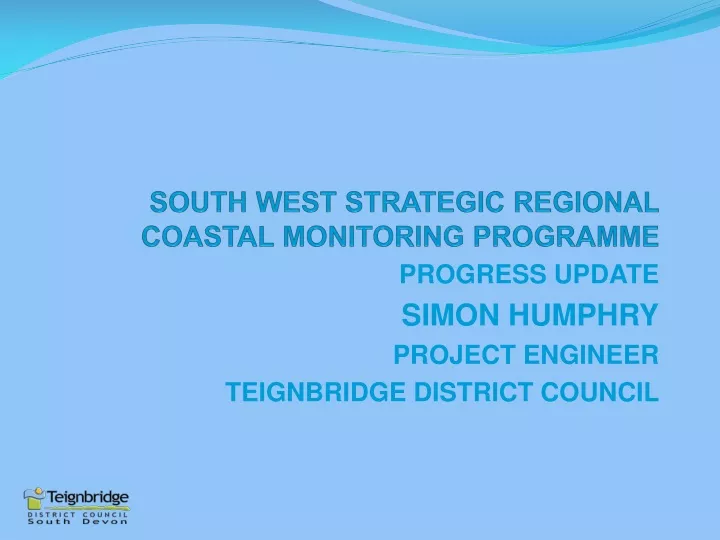 south west strategic regional coastal monitoring programme