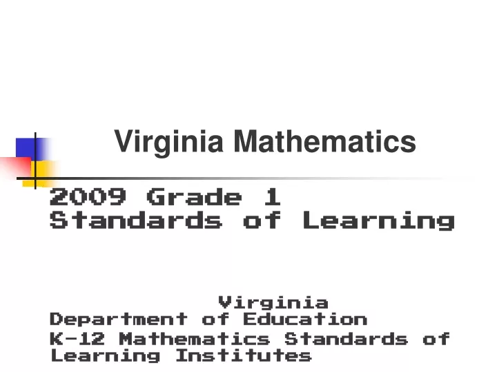 virginia mathematics