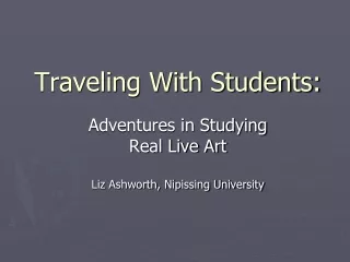 Traveling With Students: