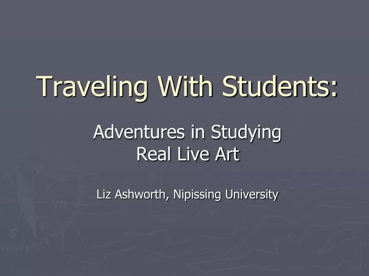 traveling with students