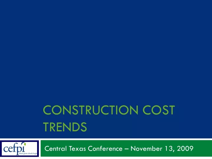 construction cost trends